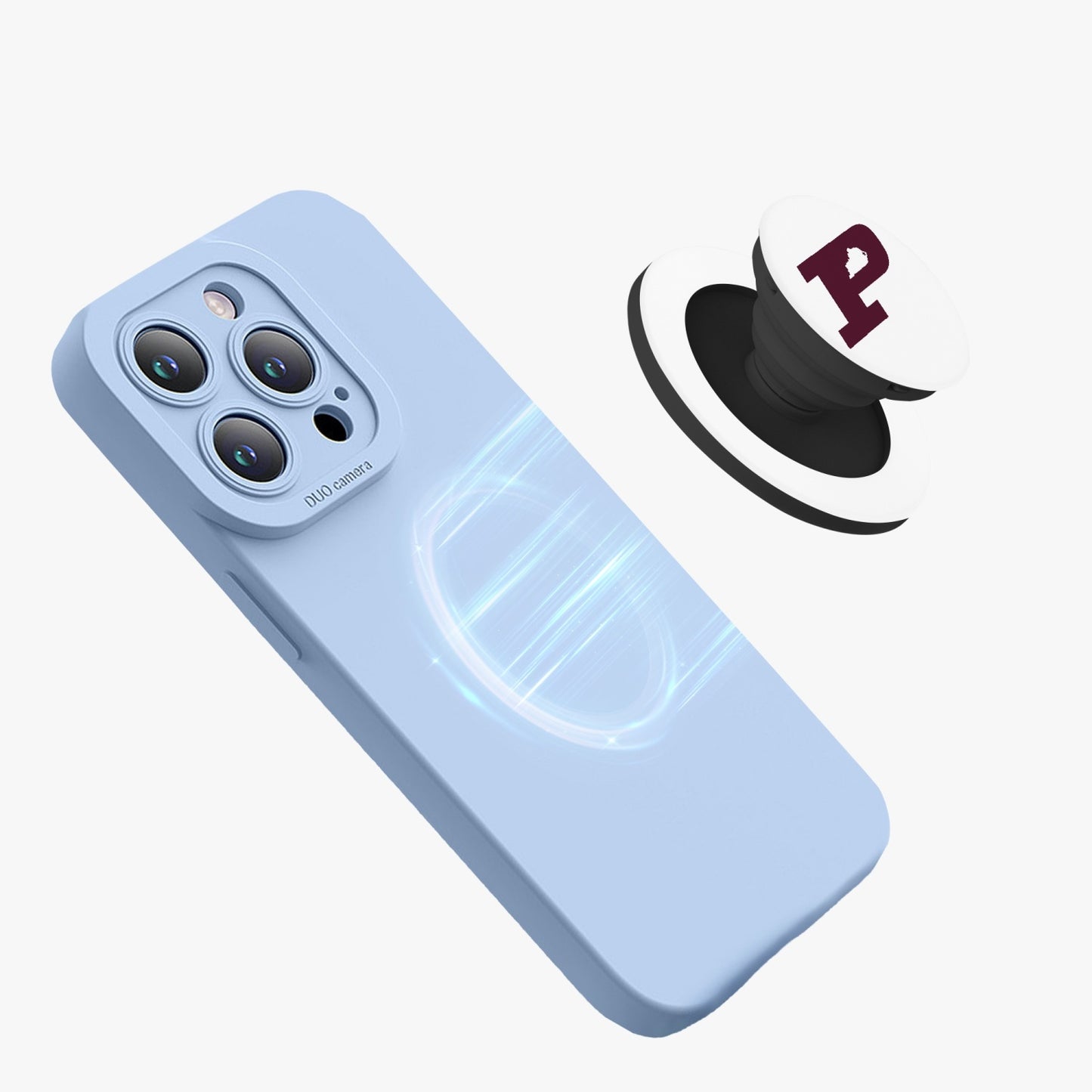 School Logo Magnetic Collapsible Grip and Stand