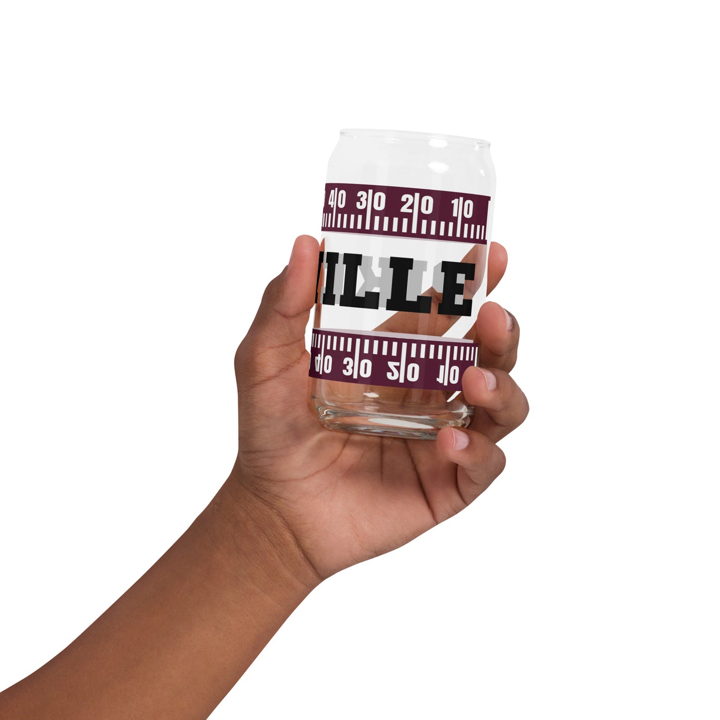 Pikeville Football Yards Can Shaped Drinking Glass