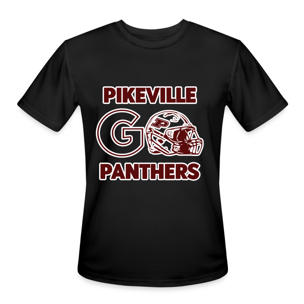 Pikeville Kentucky Go Panthers Football Helmet Men’s Moisture Wicking Performance T-Shirt - black