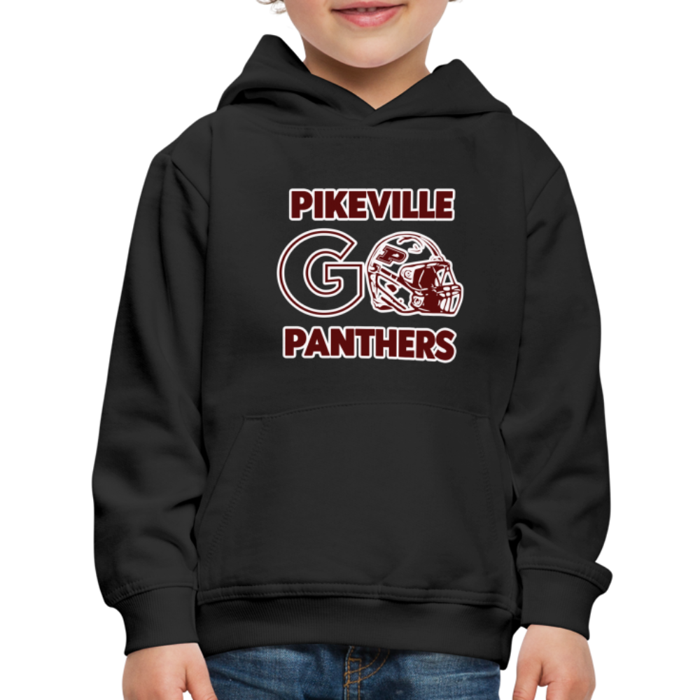Pikeville Panthers Helmet Kids' Premium Hoodie - black