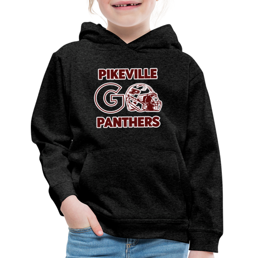 Pikeville Panthers Helmet Kids' Premium Hoodie - charcoal grey