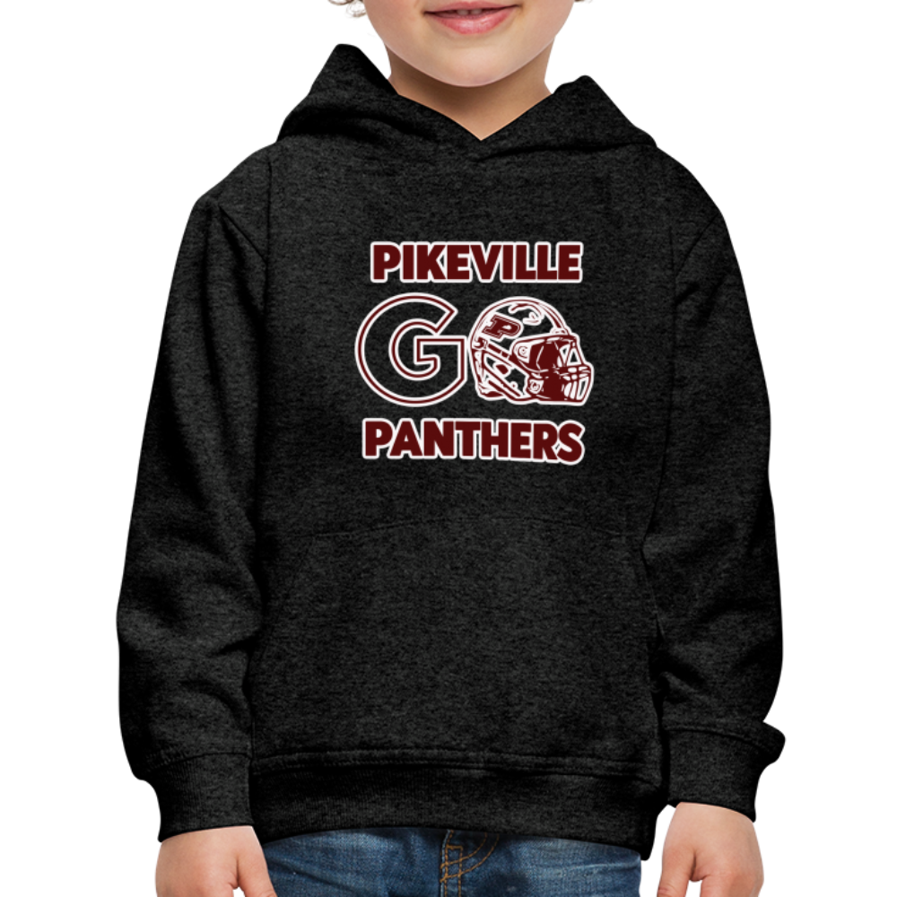 Pikeville Panthers Helmet Kids' Premium Hoodie - charcoal grey