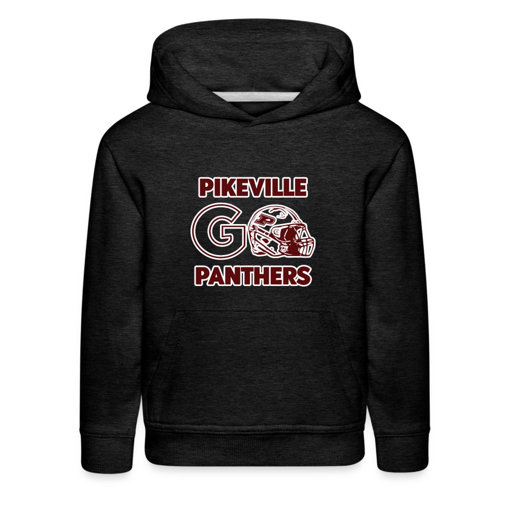 Pikeville Panthers Helmet Kids' Premium Hoodie - charcoal grey